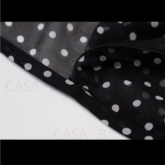 NEW to CASA B💫| Emerson Semi Sheer Polka Dot Maxi Dress - Picture 5 of 9